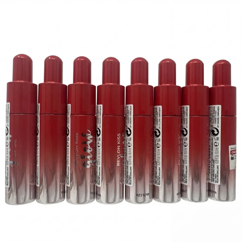 8 REVLON Kiss Glow Lip Oil M.V. PEACH 003 6 mL